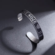 Ayatul Kursi Stainless Steel Bracelet Islamic Muslim Quran Verse Cuff Bracelet for Men Women Ramadhan Festival Jewelry Gift