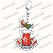 Fashion Islam Muslim Girl Woman Keychains for Accessories Bag Ramadan Eid Mubarak Hijab Keyrings Jewelry Fans Feminism Gifts