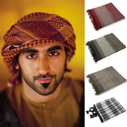 Men’s Muslim Headscarf – Traditional Shemagh Gutra Hijab for Prayer & Daily Wear