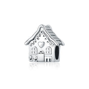 925 Sterling Silver Family House Love Forever Family Beads Boys Girls Lovers Pendant Charms Fit Bracelet DIY Ms Jewelry Gift