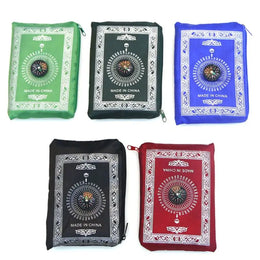Portable Waterproof Muslim Prayer Mat Rug With Vintage Pattern Islamic