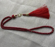 6mm 99pcs Glass Pearls Tassel Turkish Style Muslim Rosary Islamic Prayer Beads Bracelet for Women Jewelry Accessories Gift