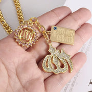 Gold Color Muslim Allah Quran Pendant Necklace Men Women Fashion Faith Islam Religious Jewelry Ramadan Gifts
