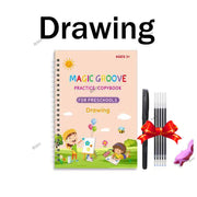French Calligraphy Arabic Kids Writing Sticker English Magic Copy Book Practice Copybooks Pen Chinese Free Wiping