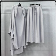 Ramadan Abayas Sets  2 Piece Set Muslim Women Hijab Dress Prayer Garment Abaya Long Khimar Arab Gown  Islamic Clothes Robe