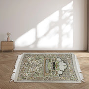 Muslim Prayer Rug – Portable Carpet Blanket with Tassels