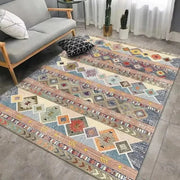 Elegant Washable Area Rug – Stain-Resistant Carpet for Living Room & Prayer Space