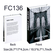 ديكور منزلي لطاولة قهوة محاكاة كتب إسلامية بيضاء مزيفة، ديكور غرفة المعيشة، أدوات تصوير إضافية