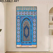 Arabic Islamic Architecture Calligraphy Poster and Prints Abstract Canvas Painting Wall Art for Living Room Home Decor No Frame