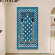 Arabic Islamic Architecture Calligraphy Poster and Prints Abstract Canvas Painting Wall Art for Living Room Home Decor No Frame