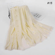 حجاب إسلامي جديد للنساء - وشاح مطاطي من قماش فلوكد بابل على الطراز الماليزي