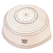 Cotton Embroidered Muslim Prayer Hat – Arab Men’s Kufi & Turban Cap