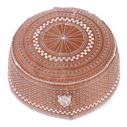 Cotton Embroidered Muslim Prayer Hat – Arab Men’s Kufi & Turban Cap