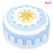 Cotton Embroidered Muslim Prayer Hat – Arab Men’s Kufi & Turban Cap