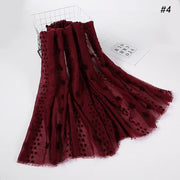 حجاب إسلامي جديد للنساء - وشاح مطاطي من قماش فلوكد بابل على الطراز الماليزي