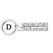 Stainless Steel Keychain Islamic Passing and Exiting, Praise Allah, Blessings and Blessings Gift Keychain
