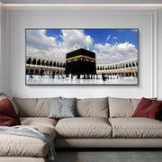 प्रसिद्ध मुस्लिम वास्तुकला दीवार कला कैनवास पोस्टर और प्रिंट काबा दीवार चित्र इस्लामी कला कैनवास पेंटिंग लिविंग रूम के लिए