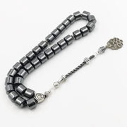 Tasbih Natural hematite stone promotes blood circulation misbaha 33 beads muslim bracelet islamic gift accessoriy turkey jewelry