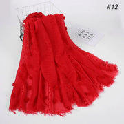 حجاب إسلامي جديد للنساء - وشاح مطاطي من قماش فلوكد بابل على الطراز الماليزي