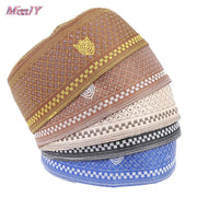 Cotton Embroidered Muslim Prayer Hat – Arab Men’s Kufi & Turban Cap