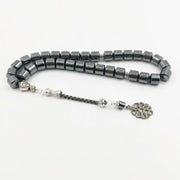 Tasbih Natural hematite stone promotes blood circulation misbaha 33 beads muslim bracelet islamic gift accessoriy turkey jewelry