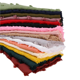 حجاب إسلامي جديد للنساء - وشاح مطاطي من قماش فلوكد بابل على الطراز الماليزي