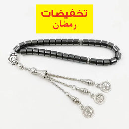 Natural Hematite Tasbih Ramadan special price For Muslim 33 prayer beads Islamic Rosary gift pocket Misbaha Eid accessories
