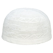 Cotton Embroidered Muslim Prayer Hat – Arab Men’s Kufi & Turban Cap
