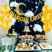 Balloons Decor Ramadan And Eid Decorations Eid Bjd Eid Mubarak Decor MUBARAK Paper Banner RAMADAN MUBARAK Muslim Ramadan Decor