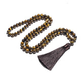 8mm Matte Amazonite,Yellow Tiger Eye,Black Onyx ,Islamic Muslim Tasbih Bracelet Men and Women Blessing Rosary Jewelry