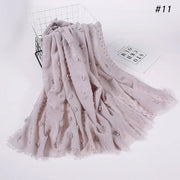 حجاب إسلامي جديد للنساء - وشاح مطاطي من قماش فلوكد بابل على الطراز الماليزي