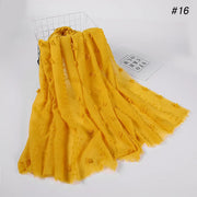 حجاب إسلامي جديد للنساء - وشاح مطاطي من قماش فلوكد بابل على الطراز الماليزي