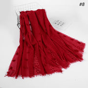 حجاب إسلامي جديد للنساء - وشاح مطاطي من قماش فلوكد بابل على الطراز الماليزي