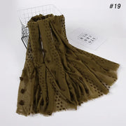 حجاب إسلامي جديد للنساء - وشاح مطاطي من قماش فلوكد بابل على الطراز الماليزي