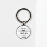 XKXLHJ Islamic Allah Pendant Keychain Glass Beveled Key Chain Middle East Arab Religious Muslim Souvenir Jewelry Gift