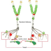 Kurdistan Map Rosary Bracelet 33 Beads Islamic Prayer Beaded Bracelet Meditation Jewelry Religious Gifts For Women