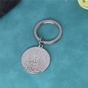 Islamic Mashallah Men Charm Pendant Keychain Stainless Steel Key Chains Women's Keyring Jewelry Gifts Birthday Gifts