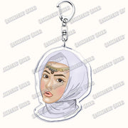 Fashion Islam Muslim Girl Woman Keychains for Accessories Bag Ramadan Eid Mubarak Hijab Keyrings Jewelry Fans Feminism Gifts