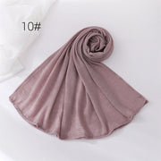 Crinkle Muslim Hijabs for Women Scarf Thin Plain Shawls Femme Musulman Soft Rayon Headscarf Wrinkle Islamic Turban Headband
