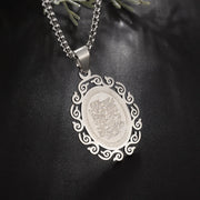 Islam Muslim Four Qul Suras Stainless Steel Key Chain Ayatul Kursi Keyring Calligraphy Arabic God Messenger Jewelry