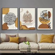 Nordic Religious Wall Art Islamic Style Arabic Calligraphy Abstract Poster Print for Living Room Decor  Elegant Home Wall Decora