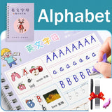 الخط العربي الفرنسي للأطفال، ملصقات الكتابة، دفتر نسخ سحري للغة الإنجليزية، دفاتر نسخ، قلم، صيني، مسح مجاني