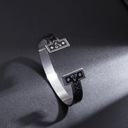 Ayatul Kursi Stainless Steel Bracelet Islamic Muslim Quran Verse Cuff Bracelet for Men Women Ramadhan Festival Jewelry Gift