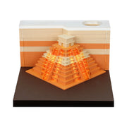 لوحة ملاحظات ثلاثية الأبعاد من Omoshiroi Block، بناء مسجد، هدايا العيد، مسجد إسلامي، سانتوريني، نحت ورقي، دفتر ملاحظات، هدايا تذكارية مخصصة