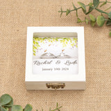 Personalized Wedding Ring Box  Wedding Favors Gift for Her Custom Wedding Ceremony Ring Box  Custom Name Ring box