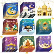 16pcs Eid Mubarak Coloring Book Ramadan Gift For Kids Students 2025 Islam Muslim Gift Ramadan Kareem Aid Eid Al-Fitr Favors