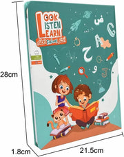 Bilingual Arabic English E-book Kids Interactive Soundbook Learning Alphabet Colors Shapes Praying Quran Transport USB Charger