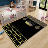 Muslim Prayer Non-slip Carpet Room Mat Square Removable Kitchen Bathroom Floor Waterproof   Bedroom Furry  Tapis