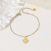 Sabr Shukr Tawakkul Clover Arabic Islam Muslim Non Tarnish Waterproof Stainless Steel Fashion Jewelry Bracelets for Men Women