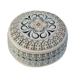 Embroidered Muslim Prayer Cap for Men – Turkish Kufi Hat
